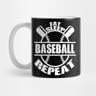 Eat Sleep Baseball Repeat Mug